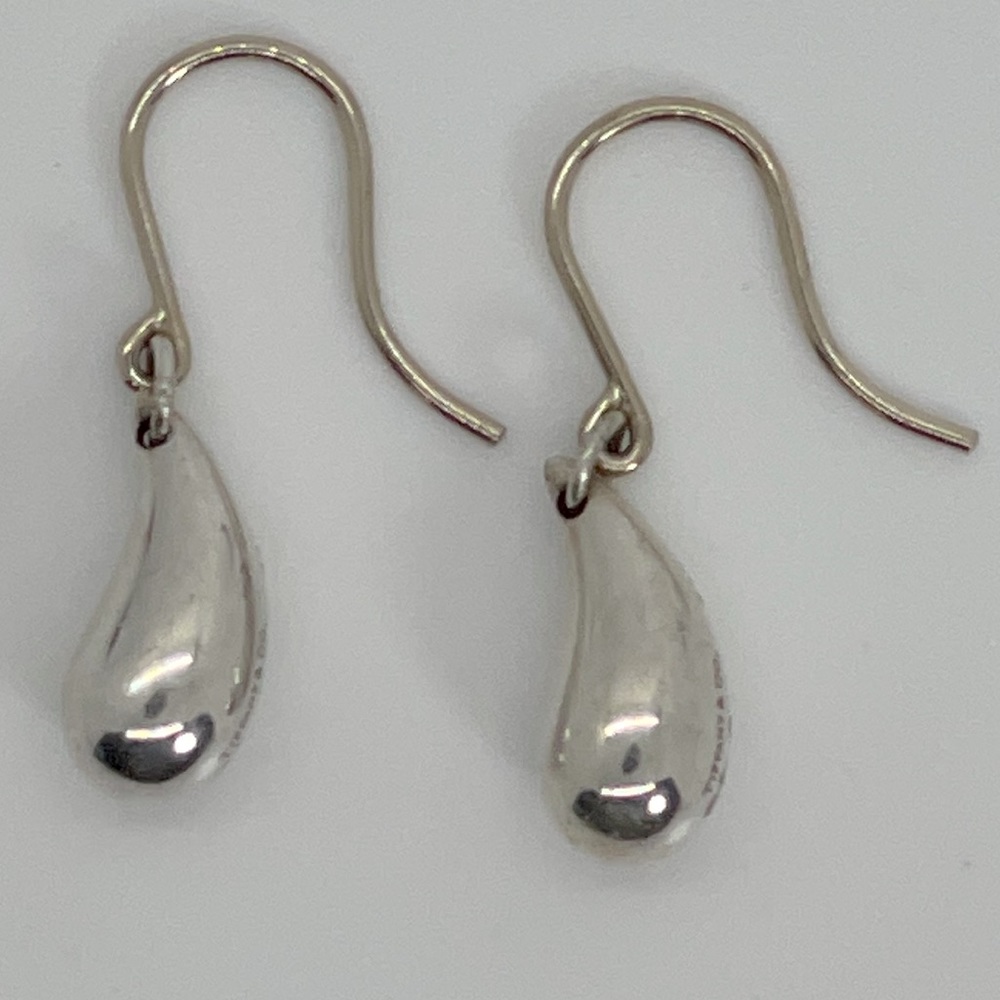 Tiffany & Co. Elsa Peretti® Teardrop Earrings-Rare Sterling Silver Drop Earrings